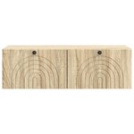 vidaXL Meuble TV mural Chêne Sonoma 98 x 41 x 30 cm Bois d'ingénierie