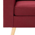 vidaXL Ensemble de canapés 2 Pièces Tissu Rouge bordeaux