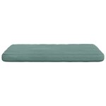 vidaXL Coussins de siège 4 Pièces Vert Mer 40 x 40 x 3 cm Velours
