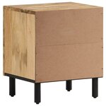 vidaXL Tables de chevet 2 Pièces 40x33x46 cm Bois de manguier solide