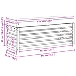 vidaXL Ensemble de canapés d'extérieur Blanc et crème 115 x 43 x 45 cm