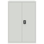 vidaXL Armoire de bureau 90x40x140 cm Acier Gris