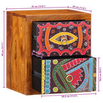 vidaXL Cabinet de chevet Marron 35 x 30 x 40 cm Bois d'Acacia Massif