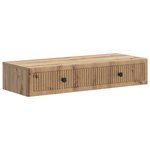 vidaXL Table d'appoint murale 87 5 x 34 5 x 17 cm Bois d'ingénierie