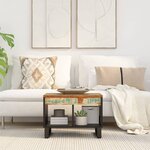 vidaXL Table basse 55x50x40 cm bois de récupération massif