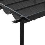 vidaXL Gazebo mural Anthracite Acier