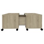 vidaXL Table basse Chêne sonoma 75x75x38 cm Aggloméré