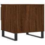 vidaXL Tables basses 2 Pièces chêne marron 50x46x50 cm bois d'ingénierie
