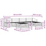 vidaXL Ensemble de canapés d'extérieur 6 pc Naturel