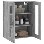 vidaXL Armoire murale sonoma gris 69 5x34x90 cm bois d'ingénierie