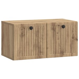 vidaXL Meuble TV mural 59 5 x 31 x 30 cm Chêne artisanal