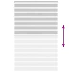 vidaXL Store zèbre gris clair largeur du tissu 145 9 cm polyester