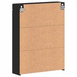 vidaXL Amoire de salle de bain avec miroir avec étagère TULUM Noir