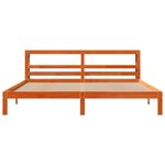 vidaXL Cadre de lit sans matelas cire marron 180x200cm bois pin massif