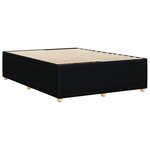 vidaXL Cadre de lit sans matelas noir 160x200 cm tissu