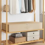 vidaXL Boîte de rangement 2 pc Tissu intissé 100 x 50 x 18 cm 90 l