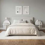 vidaXL Table de chevet 2 pc Blanc brillant 40 x 35 5 x 45 5 cm