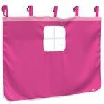 vidaXL Rideaux pour lit mezzanine avec tunnel rose polyester