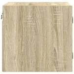 vidaXL Tables de chevet et portes vitrées 2Pièces chêne sonoma 35x37x35cm