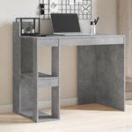 vidaXL Bureau gris béton 103 5x56 5x94 cm bois d'ingénierie