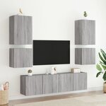 vidaXL Meubles TV muraux 2Pièces sonoma gris 40 5x30x40cm bois ingénierie