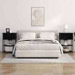 vidaXL Cabinet de chevet Chêne noir 55 x 31 x 76 cm Bois d'ingénierie