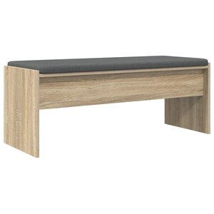 vidaXL Banc d'entrée avec coussin Chêne Sonoma 103 x 38 x 40 cm