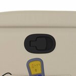 vidaXL Fauteuil de massage inclinable crème similicuir