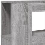 vidaXL Tête de lit à LED sonoma gris 220x18 5x103 5 cm bois ingénierie