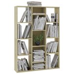 vidaXL Séparateur de pièce/Bibliothèque Chêne sonoma 100x24x140 cm