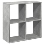 vidaXL Étagère séparatrice de pièce gris béton 69 5x29x69 5 cm