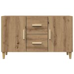vidaXL Buffet chêne artisanal 100x36x60 cm bois d'ingénierie