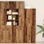 Meuble de rangement étroit vidaXL Vieux bois 30x42.5x225 cm Bois ingé