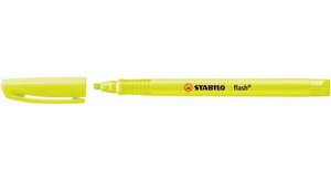 Surligneur de poche Flash Pte Biseautée 1 - 3,5 mm Jaune STABILO