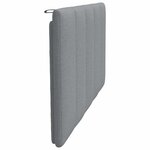 vidaXL Coussin de tête de lit gris clair 100 cm tissu
