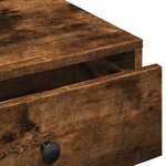 vidaXL Table basse Chêne fumé 90x90x28 cm Bois d'ingénierie