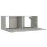 vidaXL Ensemble de meubles TV 5 Pièces Gris béton Bois d'ingénierie