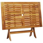 vidaXL Ensemble à manger de jardin 5Pièces beige polypropylène et bois