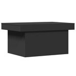 vidaXL Table basse noir 100x55x40 cm bois d'ingénierie