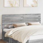 vidaXL Tête de lit Gris Sonoma 200 cm Bois d'ingénierie