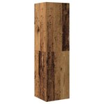 vidaXL Meubles TV muraux 6 Pièces vieux bois bois d'ingénierie