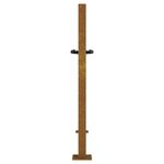 vidaXL Portail de jardin 105x80 cm acier corten design de bambou