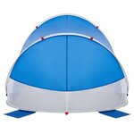vidaXL Tente de plage 2 personnes bleu azuré escamotable imperméable