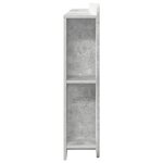 vidaXL Cabinet de Tête de Lit Gris béton Bois d'ingénierie