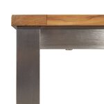 vidaXL Table à manger d'extérieur 90x90x74 5 cm en bois massif