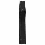vidaXL Pieds de table basse 2 pièces Noir 70 x (30-31 3) cm Acier