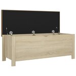 vidaXL Boîte de rangement coussin Chêne sonoma 105x40x45 cm Aggloméré