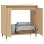 vidaXL Armoire de bain chêne sonoma 58x33x60 cm bois d'ingénierie