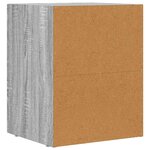 vidaXL Table de chevet Gris Sonoma 40 x 35 x 50 cm Bois d'ingénierie