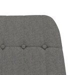 vidaXL Chaise à bascule Gris clair Tissu